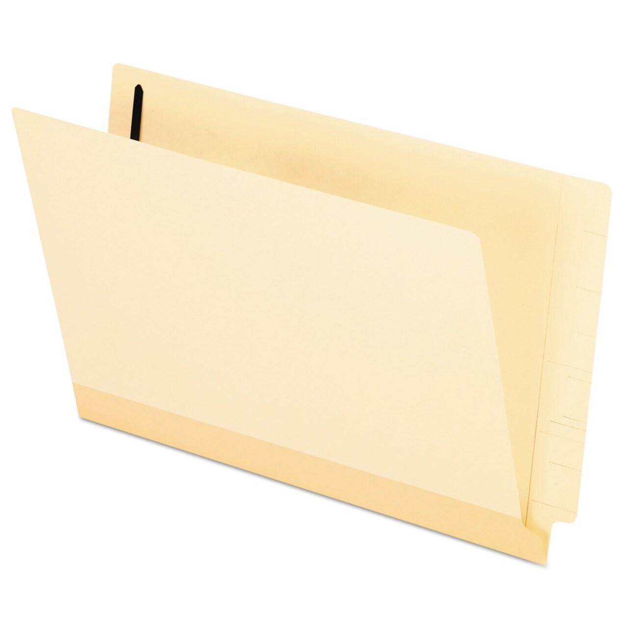 Pendaflex 0.75 in. Expansion 11-pt Manila 1 Fastener Legal Size Laminated End Tab Fastener Folders - Manila (50/Box)